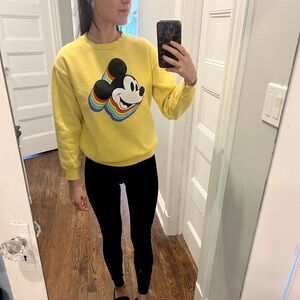 Disney Yellow Mickey Mouse Crewneck